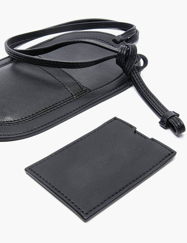 Черная женская сумка для мобильного MASCOTTE 660-2248-602 | ракурс 4 Черная женская сумка для мобильного MASCOTTE 660-2248-602 | ракурс 4