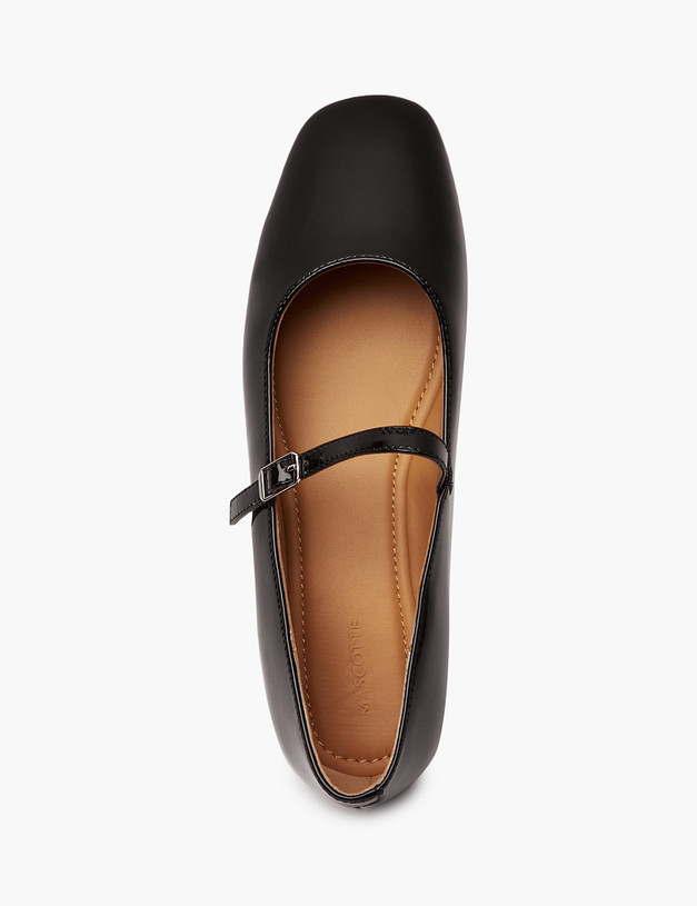 Черные женские балетки MASCOTTE 195-421611-0702 | ракурс 4