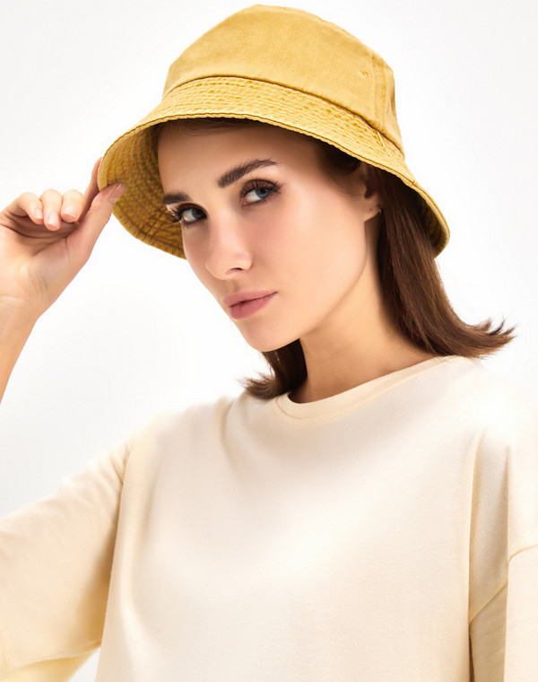 756-3135-2618 Панама жен. текстиль/б.п. желт, Mascotte