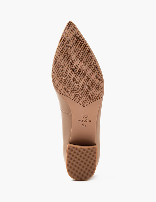 Коричневые кожаные женские туфли MASCOTTE 175-4127411-7155M | ракурс 5