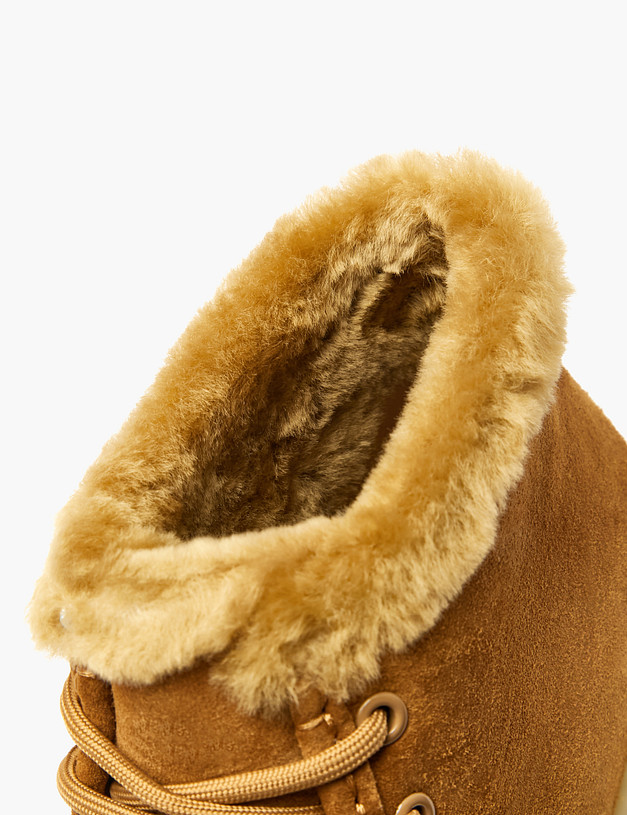 Коричневые женские зимние ботинки MASCOTTE 22-5280133-4697M | ракурс 6