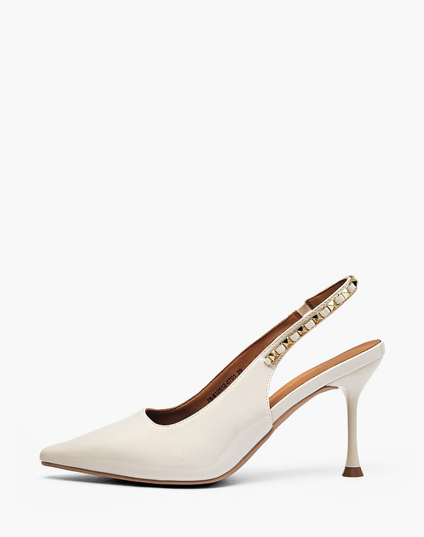 78-612512-0701 Туфли летние женские лак.кожа/нат.кожа молочн, Mascotte