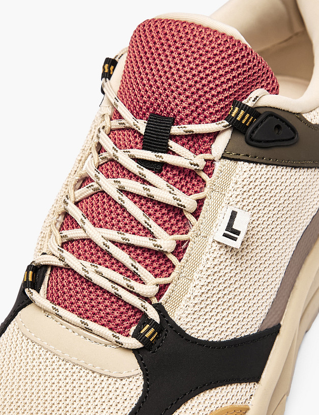 Молочные мужские кроссовки MASCOTTE 181-512222-0201 | ракурс 7