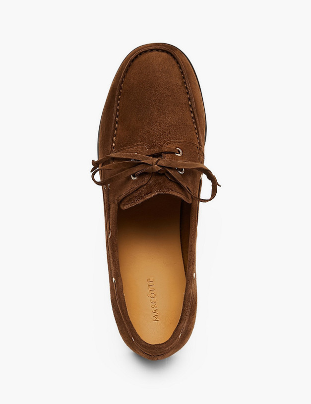 Коричневые женские топ-сайдеры MASCOTTE 234-610711-0609 | ракурс 4