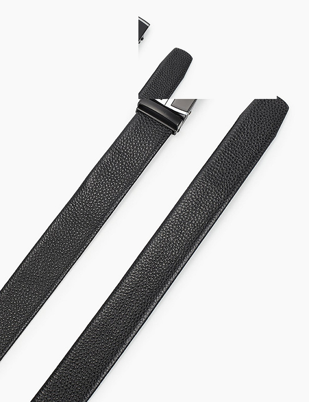 Черный мужской ремень MASCOTTE 727-0119-102 | ракурс 2