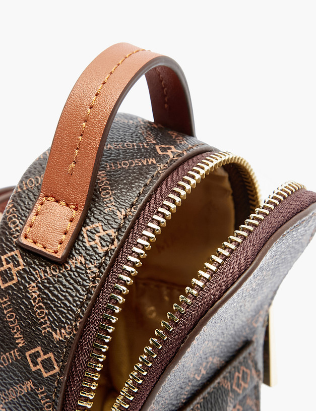 Коричневый женский мини-рюкзак MASCOTTE 602-2213-609 | ракурс 4