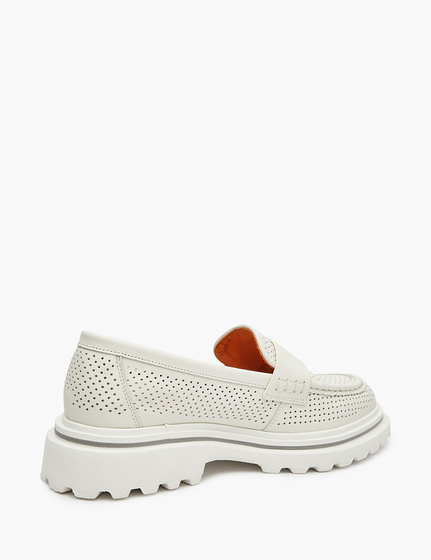 Белые женские лоферы MASCOTTE 58-510611-0101 | ракурс 3