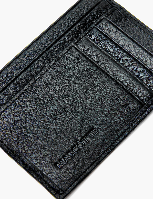 Черный мужской картхолдер MASCOTTE 622-2218-102 | ракурс 4 Черный мужской картхолдер MASCOTTE 622-2218-102 | ракурс 4