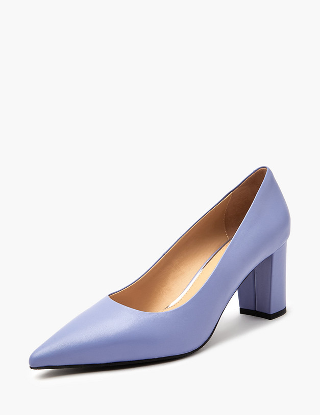 Сиреневые женские туфли из кожи MASCOTTE 172-4122711-6539M | ракурс 2