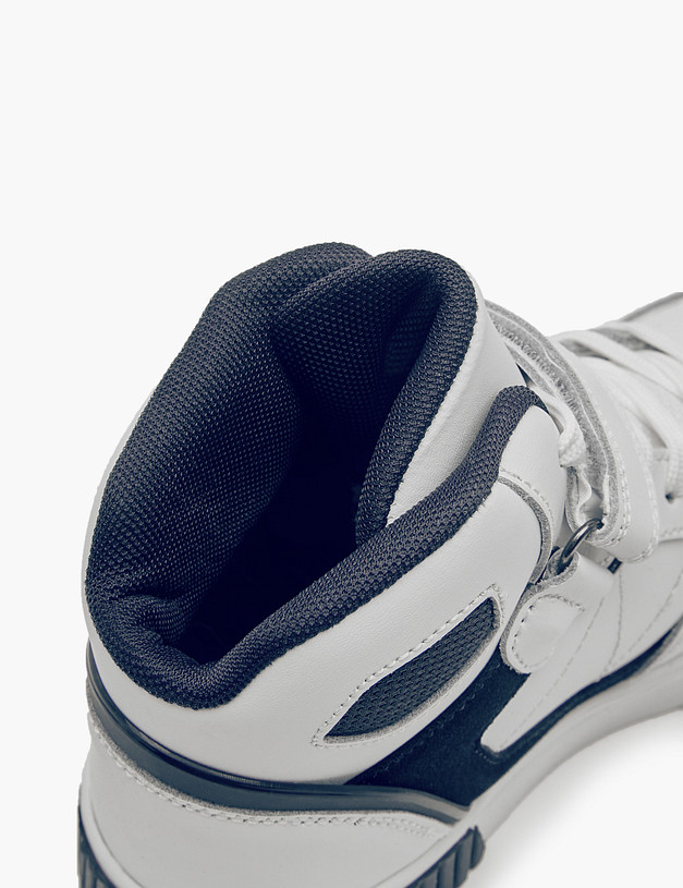 Белые высокие кроссовки для мальчиков MASCOTTE 189-324921-0601 | ракурс 8