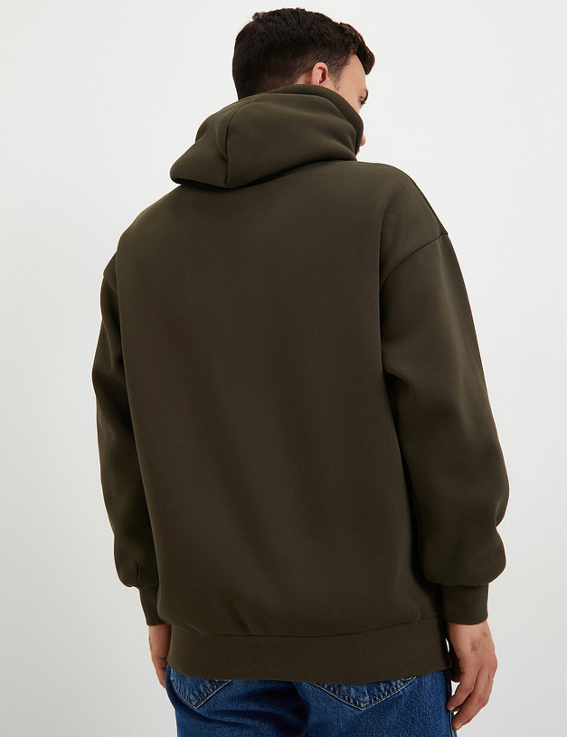 Зеленое мужское худи MASCOTTE 234-3360-2604 | ракурс 6