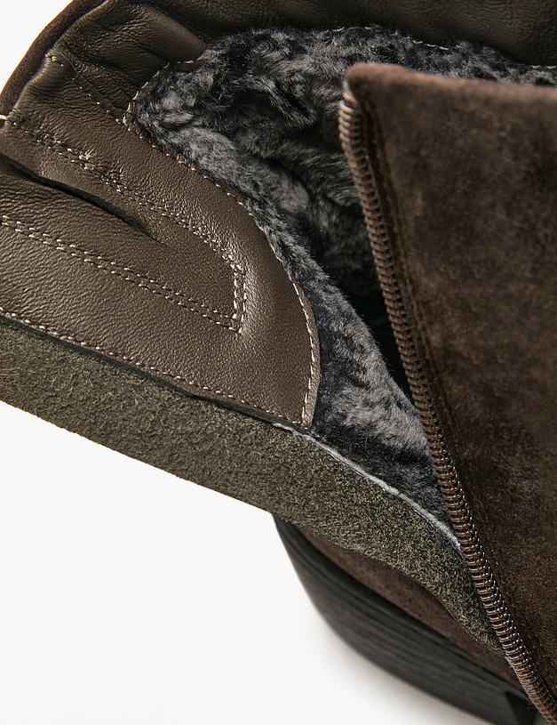 Коричневые женские зимние ботинки MASCOTTE 94-521432-0609 | ракурс 6