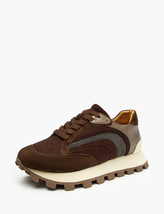 Коричневые женские кроссовки MASCOTTE 15-520216-4680M | ракурс 2