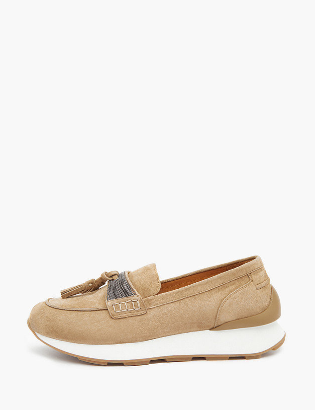 Бежевые женские лоферы MASCOTTE 58-3202413-3671M | ракурс 1