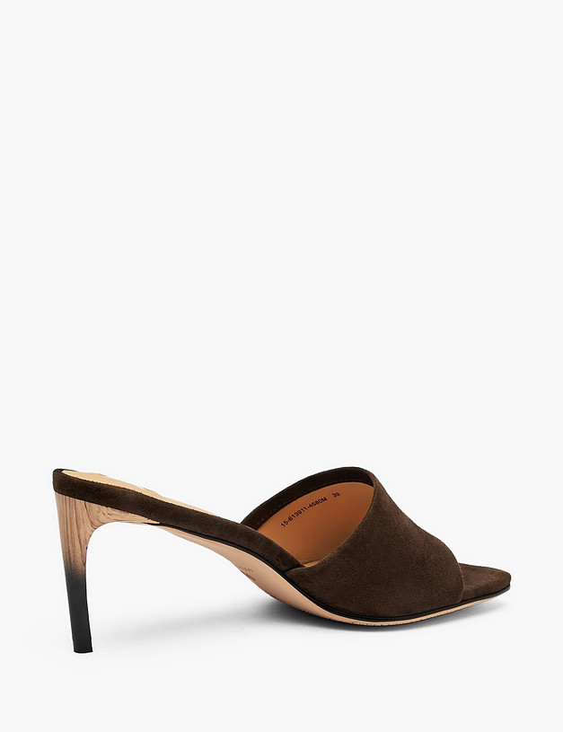 Коричневые женские сабо MASCOTTE 15-613911-4680M | ракурс 3