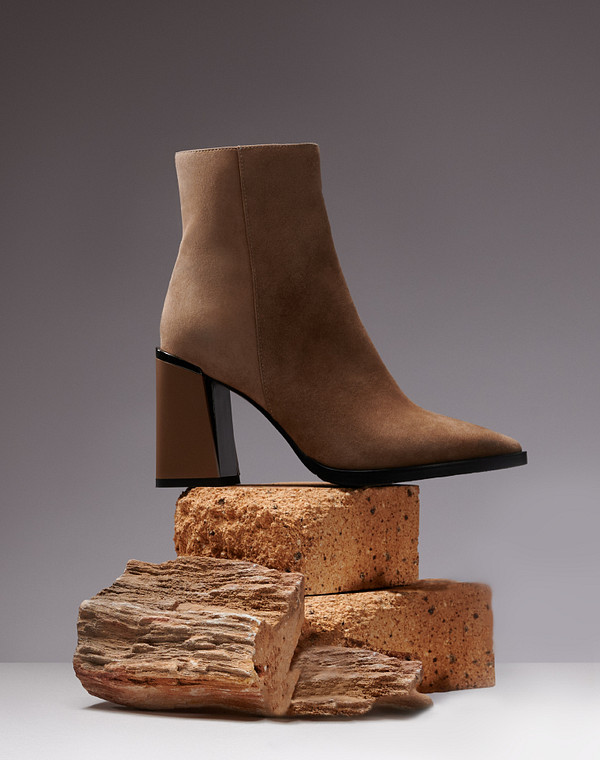 100-320821-3671M Ботинки женские велюр/ворсин беж, Mascotte