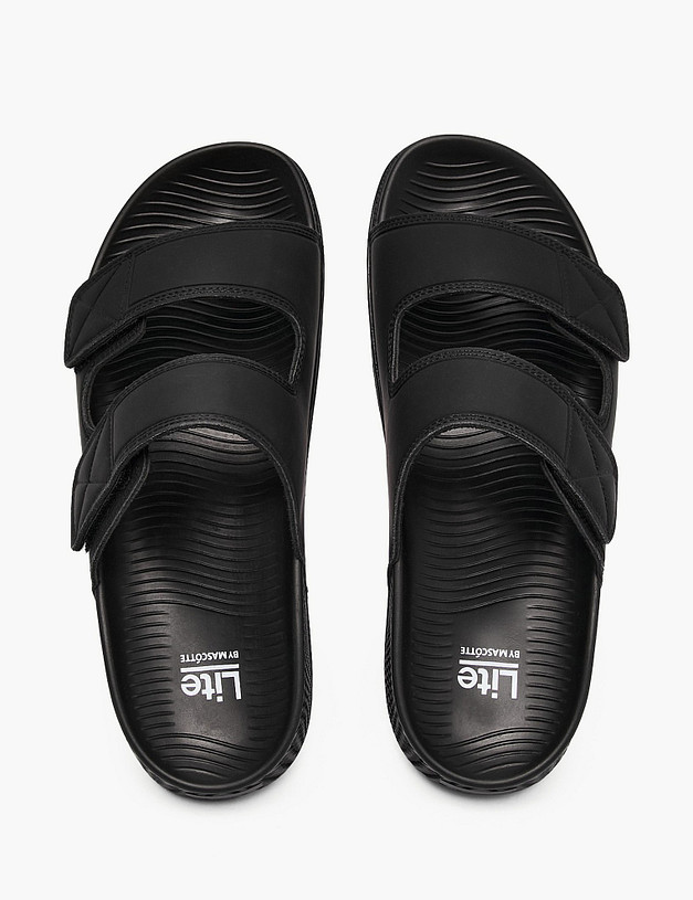 Черные мужские сабо MASCOTTE 151-610821-0202 | ракурс 4