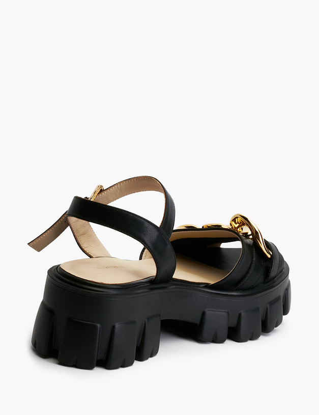 Черные женские сандалии на массивной подошве MASCOTTE 25-210711-0602 | ракурс 4