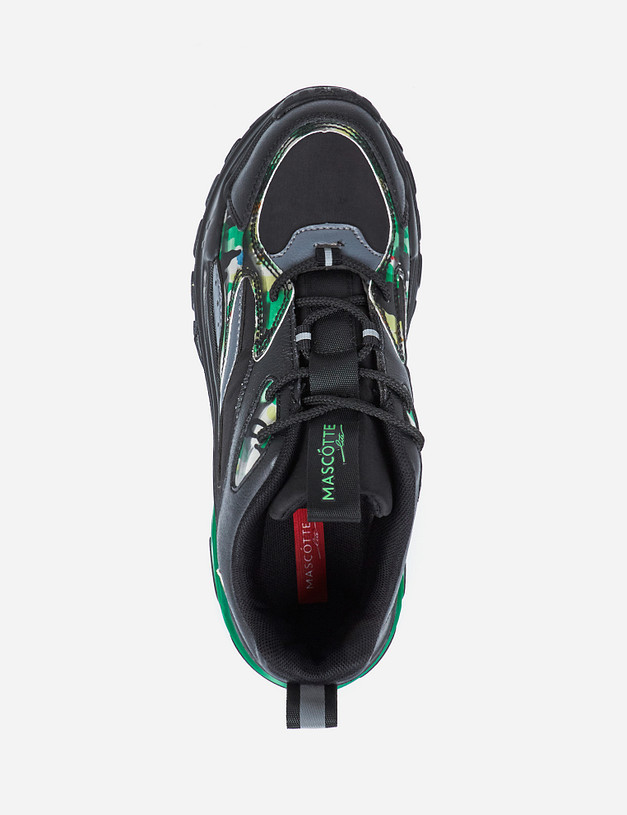 Женские кроссовки с зелеными вставками MASCOTTE 189-120523-0602 | ракурс 6