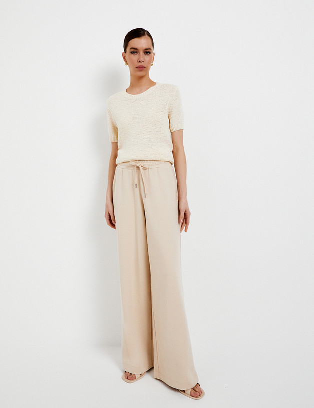 Молочные женские брюки MASCOTTE 890-5104-2601 | ракурс 2