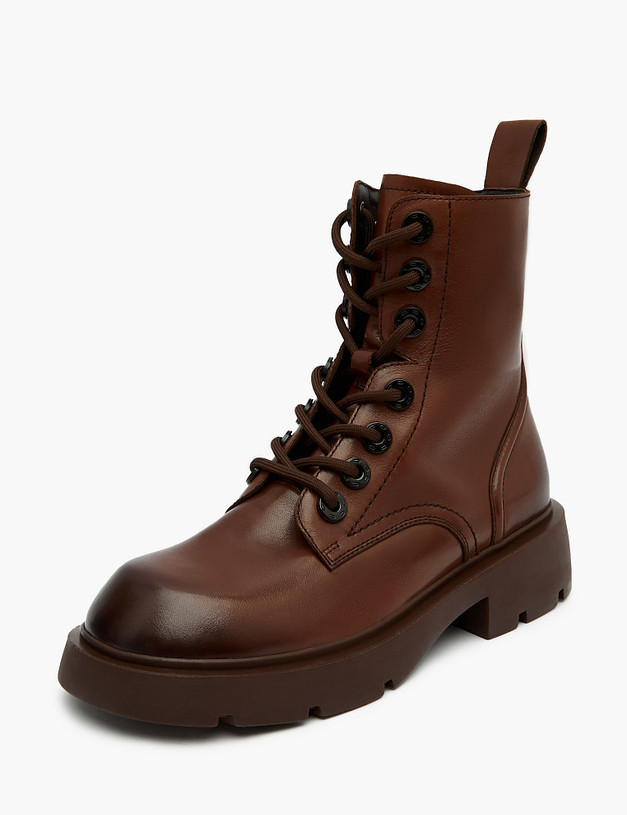 Коричневые женские ботинки MASCOTTE 58-321221-0109 | ракурс 2