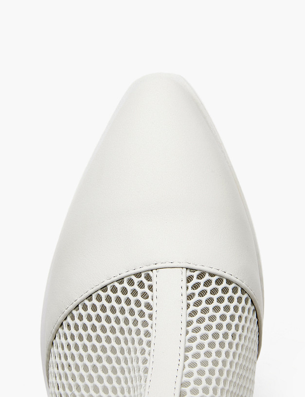 Белые женские сетчатые сапоги MASCOTTE 233-3205815-7102M | ракурс 4