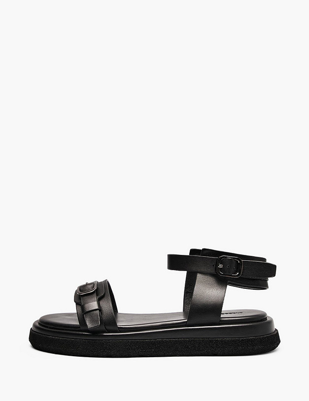 Черные женские сандалии MASCOTTE 233-613611-0102 | ракурс 1