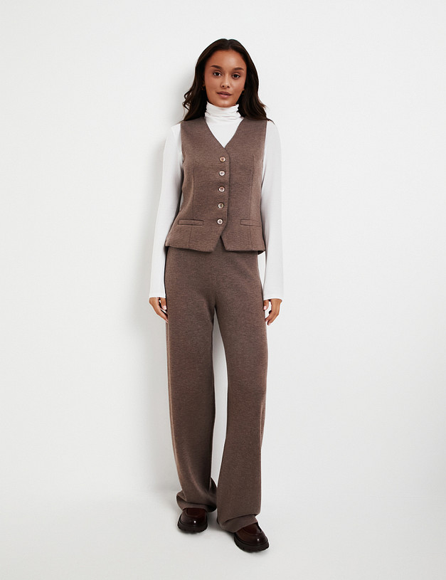 Женский жилет цвета капучино MASCOTTE 852-5231-2409 | ракурс 2