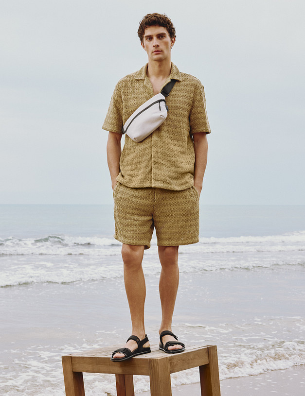 Черные мужские сандалии MASCOTTE 128-213665-0102 | ракурс 1