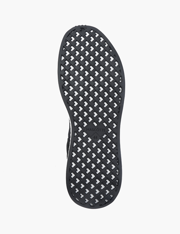 Черные мужские кроссовки на белой подошве MASCOTTE 189-2131621-0202 | ракурс 5