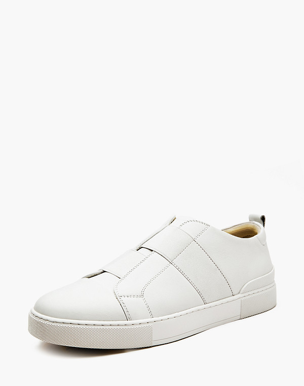 175-4190222-8109M Полуботинки мужские нат.кожа/текстиль бел, Mascotte