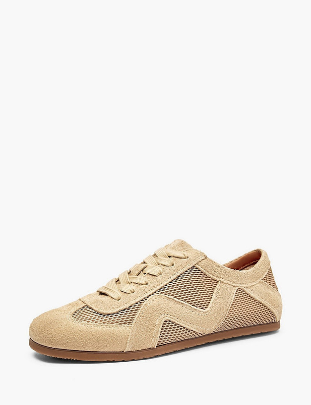 Бежевые женские кеды MASCOTTE 22-6101593-6605M | ракурс 2