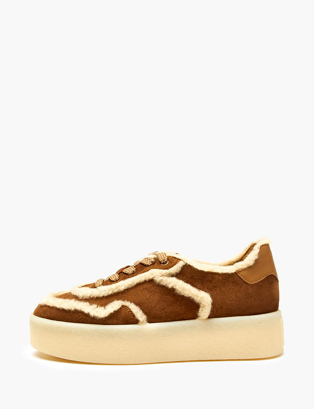 Рыжие женские кеды на платформе MASCOTTE 22-5280121-4691M | ракурс 1 Рыжие женские кеды на платформе MASCOTTE 22-5280121-4691M | ракурс 1