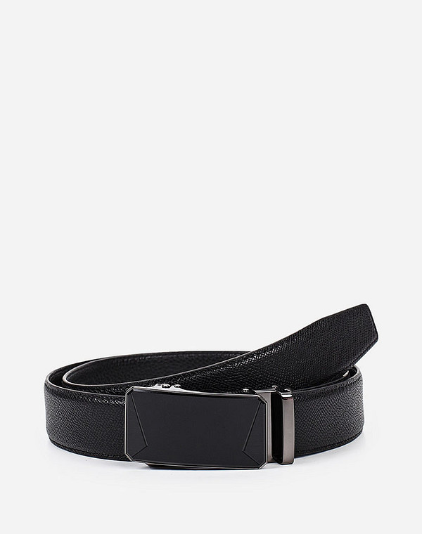 727-0117-102 Ремень муж. нат.кожа черн, Mascotte