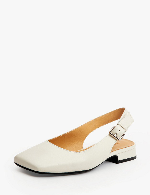 Молочные босоножки из кожи MASCOTTE 175-3181412-6536M | ракурс 2