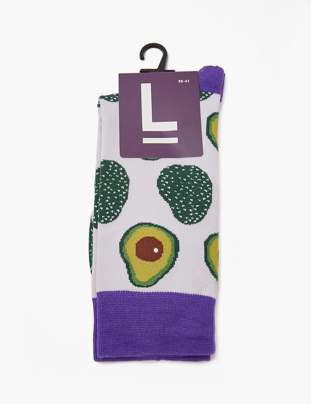 Носки с принтом "Авокадо" MASCOTTE 764-3222-2607 | ракурс 1 Носки с принтом "Авокадо" MASCOTTE 764-3222-2607 | ракурс 1