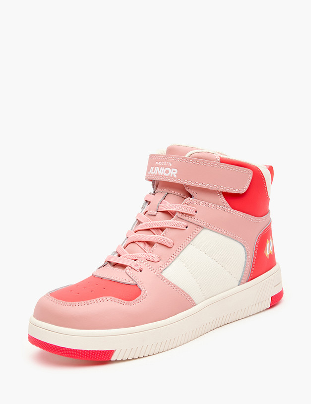 Розовые кроссовки для девочек MASCOTTE 151-322241-0606 | ракурс 4 Розовые кроссовки для девочек MASCOTTE 151-322241-0606 | ракурс 4