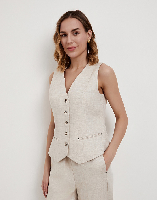 832-6104-2408 Жилет женский беж, Mascotte