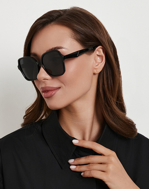 793-6132-7710 Очки женские и.мат. черн, Mascotte