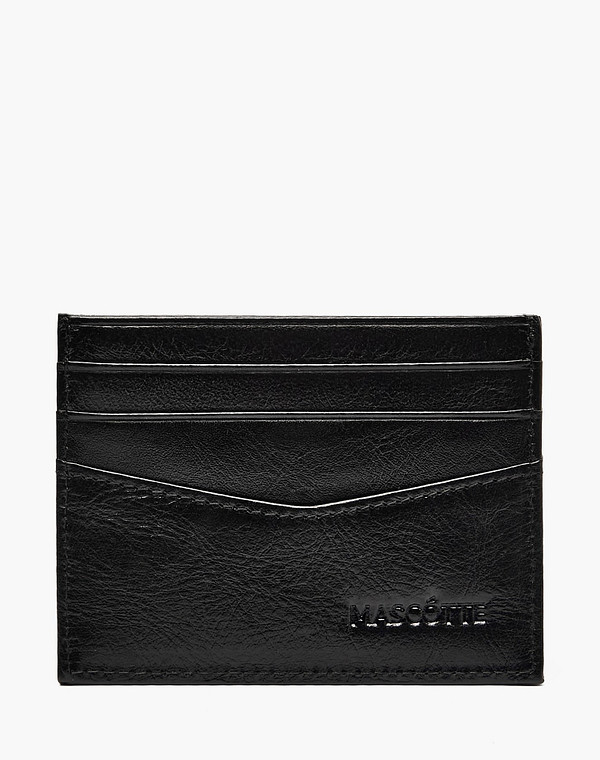 622-6108-102 Визитница.Муж. нат.кожа/текстиль черн, Mascotte
