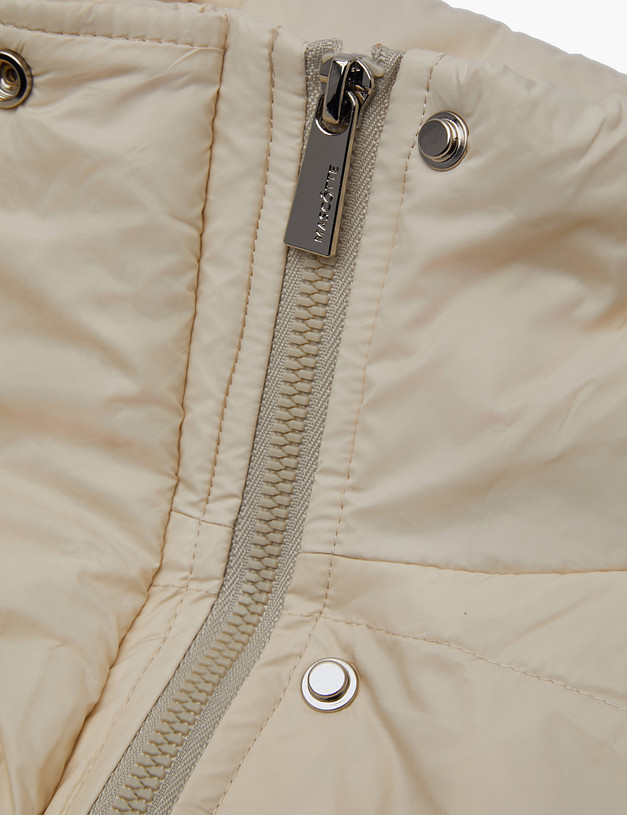 Молочный женский жилет с поясом MASCOTTE 234-3297-2401 | ракурс 8