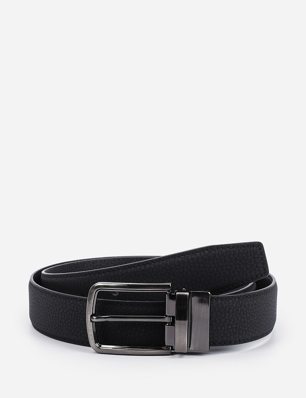 Черный мужской ремень MASCOTTE 727-9224-102 | ракурс 2