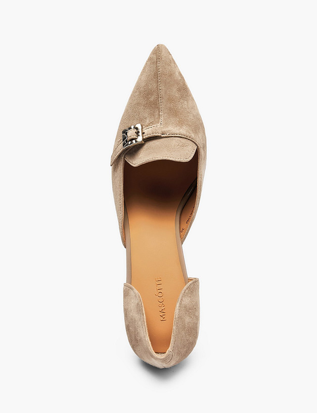 Бежевые женские туфли MASCOTTE 126-6102614-5610M | ракурс 4