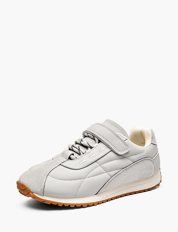 Серые детские кроссовки MASCOTTE 234-615721-0610 | ракурс 2