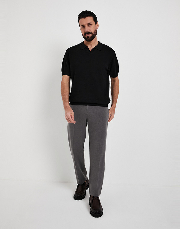 971-6115-2602 Джемпер-поло мужской черн, Mascotte