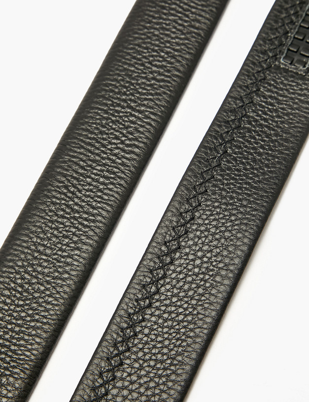 Черный мужской ремень MASCOTTE 727-5202-102 | ракурс 4