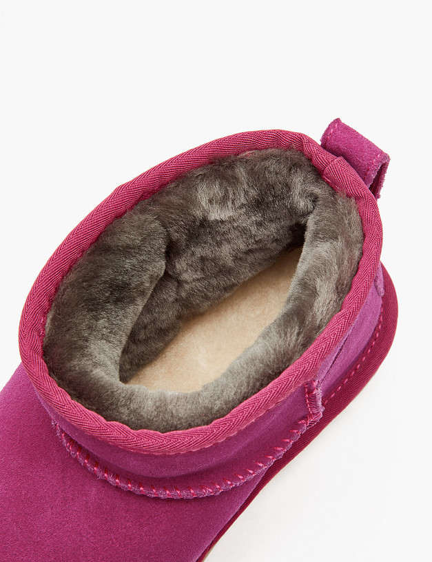 Велюровые женские угги цвета фуксии MASCOTTE 234-1225132-0206 | ракурс 6 Велюровые женские угги цвета фуксии MASCOTTE 234-1225132-0206 | ракурс 6