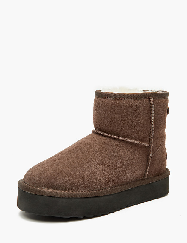 Коричневые женские угги MASCOTTE 234-3206531-0209 | ракурс 2