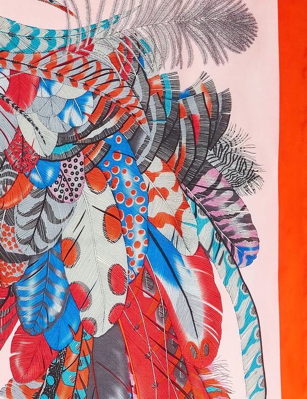 Розовый женский шарф MASCOTTE 730-2107-2413 | ракурс 3