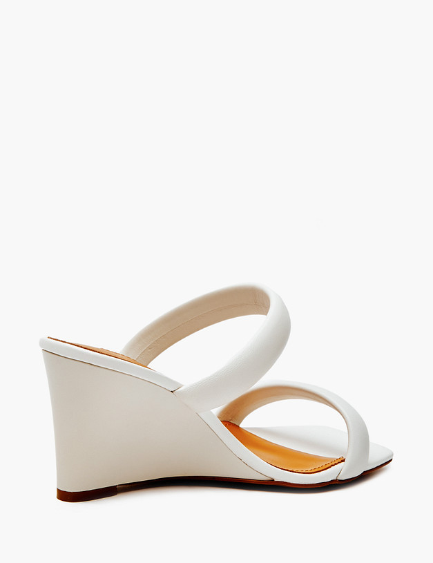 Молочные женские мюли на танкетке MASCOTTE 94-410511-0501 | ракурс 3